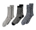 Lands End Men's Cotton Blend Slub Boot Socks 3-Pack