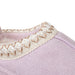PIXIE BLOOM Toddler Girls Faux Fur Lined Slide Boot with Decorative Collar