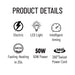 Purify Hair Straightener Brush for Women - Electric Straightening Comb and Hot Brush, Heated Styling Brush, Hair Straightening Brush for Curly