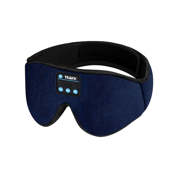 TRAKK 3-in-1 Bluetooth Sleep Mask with Headphones and White Noise – Eye Mask with Built-In Bluetooth 5.1 Audio for Sleeping, Travel, Meditation