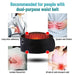 TRAKK Stomach and Back Heating Pad Wrap Heat Belly Wrap Belt with Vibration Massage