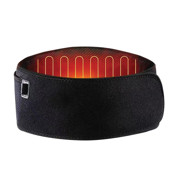 TRAKK Stomach and Back Heating Pad Wrap Heat Belly Wrap Belt with Vibration Massage