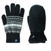 The Extreme Weather 2-pack Waterproof Plush Lined Mitten and Knit Glove 2-pack