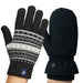 The Extreme Weather 2-pack Waterproof Plush Lined Mitten and Knit Glove 2-pack