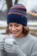Merino Wool Modern Fair Isle Knit Beanie