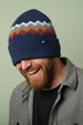 The Merino Wool Mountain Scape Knit Beanie