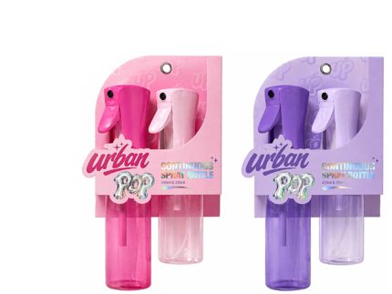 Urban Pop Continuous Spray Bottles 2 Pack