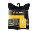 US Army Men's Half Cushion Recycled Cotton Mesh Crew Socks 6-Pack