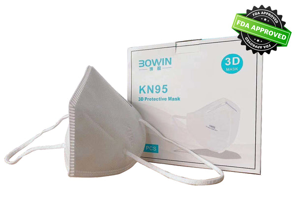 KN95 3D Protective Face Mask - 5-Ply Breathable Protective Filter -  Outdoor Anti-Dust Mask - FDA Registered