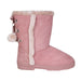 bebe Girl's Winter Boots Fur Boot Cuffs Sherpa Lined Shearling Microsuede Boots - Warm Boots For Girls, Blush