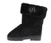 bebe Girl's Winter Boots Fur Boot Cuffs Sherpa Lined Shearling Microsuede Boots - Warm Boots For Girls, Black/Blush/Tan