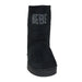 bebe Girl's Winter Boots Fur Boot Cuffs Sherpa Lined Shearling Microsuede Boots, Black