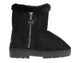 bebe Girl's Winter Boots Fur Boot Cuffs Sherpa Lined Shearling Microsuede Boots - Warm Boots For Girls, Black/Cognac/Sand