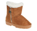 bebe Girl's Winter Boots Fur Boot Cuffs Sherpa Lined Shearling Microsuede Boots - Warm Boots For Girls, Black/Cognac/Sand
