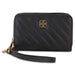 Daisy Fuentes Women's Diagonally Quilted Compact Wallet, Large Capacity with Double Zipper Closure