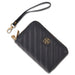 Daisy Fuentes Women's Diagonally Quilted Compact Wallet, Large Capacity with Double Zipper Closure