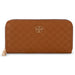 Daisy Fuentes Women's Single Zip Long Wallet - Debossed Monogram, Signature Logo, and Zip Around Closure