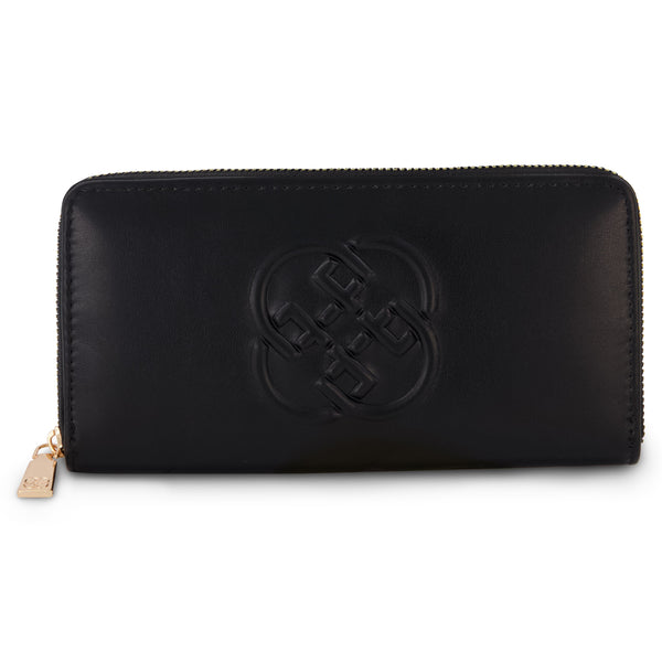 Daisy Fuentes Women's Long Wallet Zip Around Closure, Ladies Clutch Travel Purse with Debossed Logo