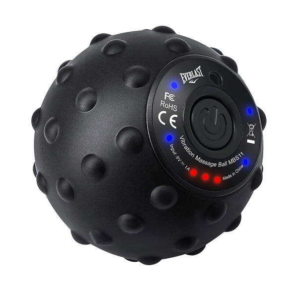 EVERLAST 4-Speed Vibrating Massage Ball-Deep Tissue Trigger Point Therapy Yoga Plantar Fasciitis Mobility