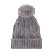 Laundry by Shelli Segal Women's Chenille Cable Beanie with Faux Pom and Glove Set