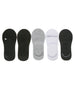 Steve Madden Men's 5 Pair's Comfy Athletic No-Show Invisible Multi Pique Foot Liner / Footies Socks