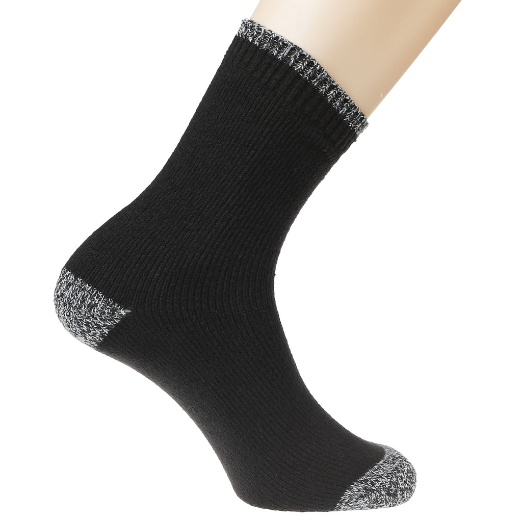 BEARPAW Pawz 2 Pairs Marled Pattern Fall Crew Knit Socks Soft Comfy Cute Boot Socks for Women - Warm Socks for Women