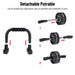 TRAKK Sport 6 in 1 Exercise Equipment Set with Ab Wheel, Handle Grips, Resistance Bands, Knee Pad, Jump Rope, and Pushup Bars for Full Body Workouts