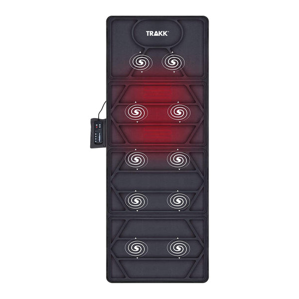 TRAKK Full Body Massage Mat with Heat- Multi Vibrating Motors Full