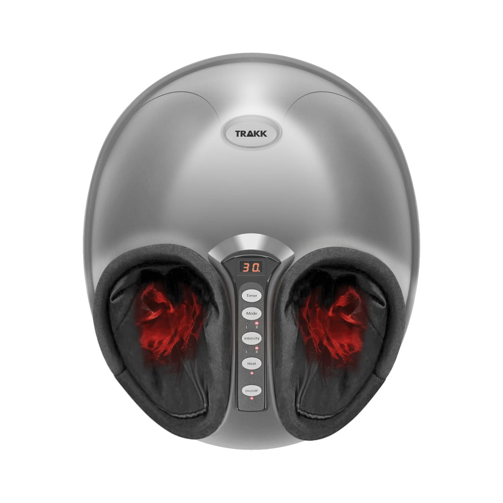 TRAKK Dome Shiatsu Air Compression Vibrating Foot Massager with Heat