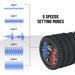 TRAKK Extreme Rubberized Multi Speed Vibrating Foam Roller Pain Relief and Muscle Recovery