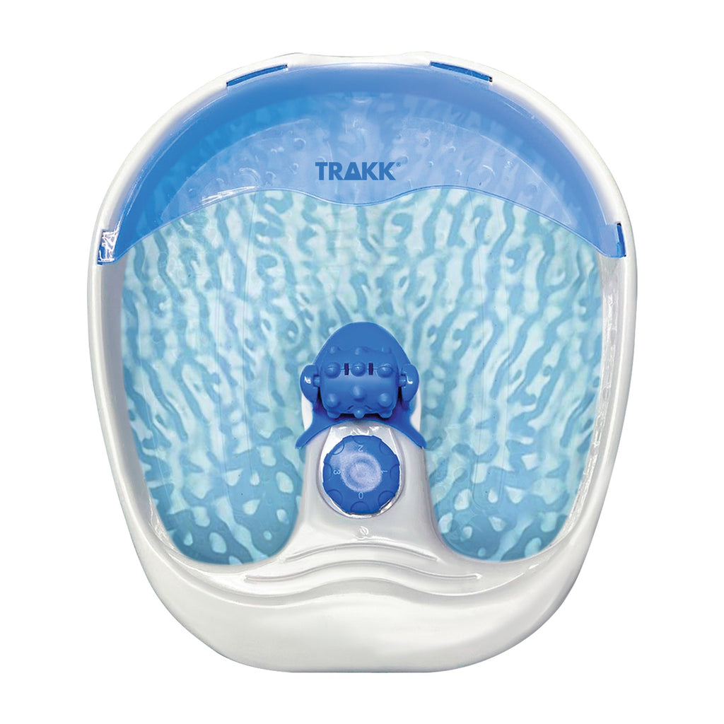TRAKK Foot Spa Massager Electric Vibrating Bubbles , Heating, and Splash Proof Includes Therapy Salt, Melts Away Stress and Revitalizes