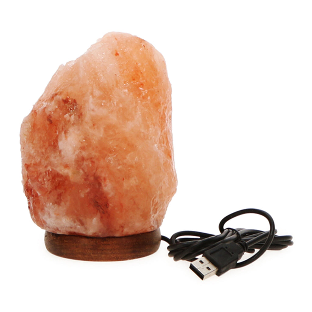 TRAKK Himalayan Glow Salt Lamp 7 Inch Natural Crystal Rock Classic Base