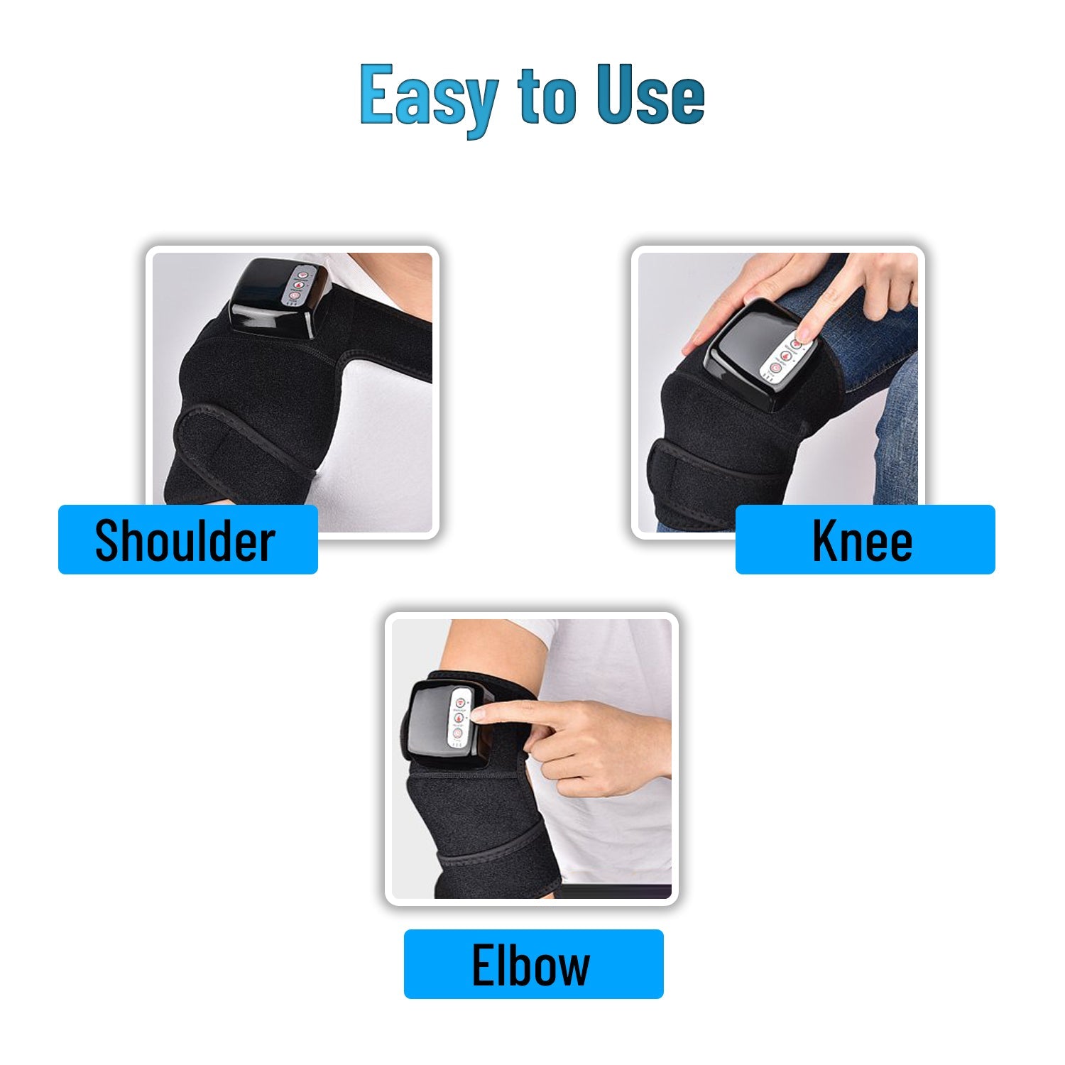 TRAKK Heating Massaging Knee & Elbow Brace and Wrap- Rechargeable Mult Trendilize TRAKK Heating Massaging Knee & Elbow Brace and Wrap- Rechargeable Mult Trendilize
