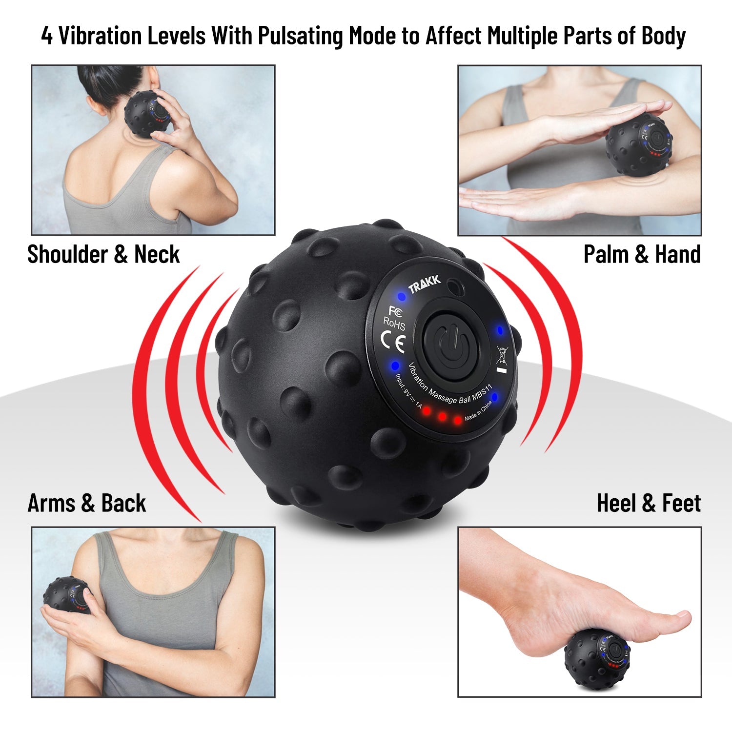 TRAKK Orbi Ball 4-Speed Vibrating Massage Ball Deep Tissue Trigger Poi Trendilize TRAKK Orbi Ball 4-Speed Vibrating Massage Ball Deep Tissue Trigger Poi Trendilize
