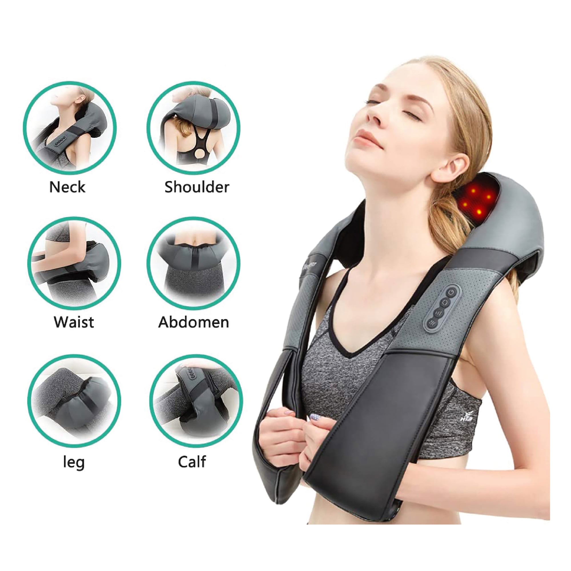 Shiatsu Neck and Back Massager with Soothing Heat 