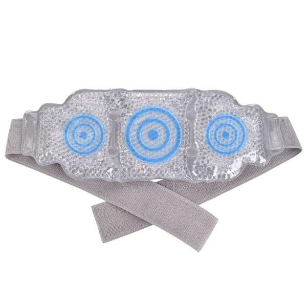 TRAKK Premium Hot Cold Gel Bead Ice Pack by FOMI Care | Cool Compress for Lower Back, Shoulder, Knee, Bicep, Stomach | Coccyx, Sciatica, Tailbone Pain Relief | Flexible, Reusable Heating Pad | 15” x 5”