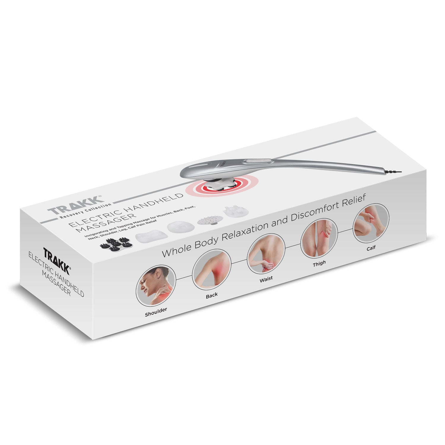 TRAKK Deep Tissue Full Body Massager with multiple heads Trendilize TRAKK Deep Tissue Full Body Massager with multiple heads Trendilize
