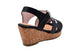 bebe Girls Heels Wedge Sandal with Holographic Upper and Glitter