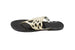 Sara Z Ladies Jelly Thong Sandal with Metallic Cutout Upper