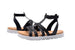 bebe Girls Fashion Sandals Gladiator Summer Flats with Glitter Upper