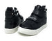 bebe Kids Girls High Top Velcro Strap Sneakers Shoes With Heart Embellishment (See More Colors and Sizes)