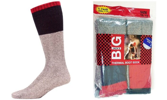 Big Jacks Mens Thermal Boot Socks Temperature 5-25 Degrees F