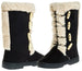 Sara Z Ladies Microsuede 10" Winter Boots with Sherpa Trim (Cognac), Size 5-6