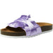 bebe Footbed Slide Sandals with Satin Knot for Girls