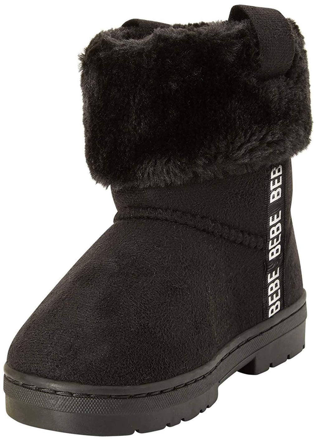 bebe Girls' Microsuede Winter Boots with Faux Fur Cuff (Little Girl/Big Girl)
