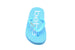 bebe Girls' Glitter Flip Flop Little Kid Big Kid Slip On Summer Thong Sandal with Printed Logo Footbed