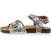bebe Glitter Footbed Sandals with Double Buckles for Girls