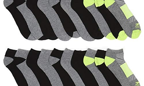 Slazenger Mens Athletic Low Cut Socks: Training Running Sport Cushion Sole Comfort Sock 20-Pack