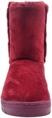 Via Rosa Womens 7 Inch� Mid Calf Microsuede Winter Boots with Faux Fur Back Shaft Embellishment