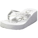 bebe Summer Beach Fashion Thong Wedge Sandals Lightweight Eva Sole Classical Comfortable for Girls Big Kid